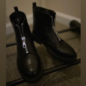 Black zip up boots, only worn a couple of times.